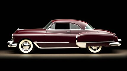 1950 Classic Coupe with Streamlined Design