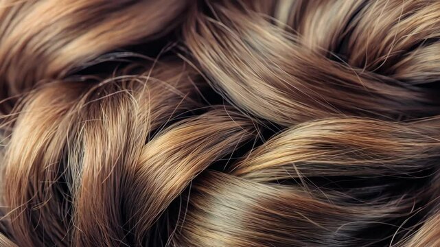 Detailed close-up of a beautifully woven braid showcasing intricate patterns and texture in natural brown hair color