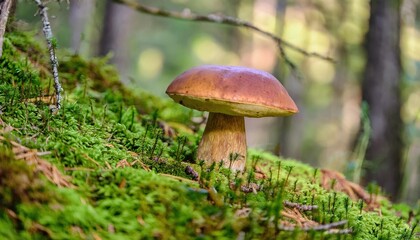 Mushroom in Forest Nature's Hidden Treasure