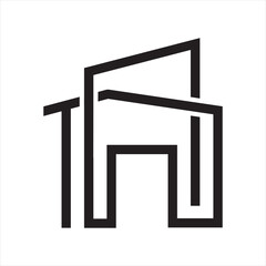 Home logo, Real Estate Logo Design Stock vector, logo home