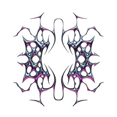 3d Chrome Cybersigil Y2k