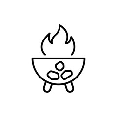 Charcoal outline icons, minimalist vector illustration ,simple transparent graphic element .Isolated on white background