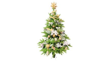 Obraz premium Christmas tree is a festive tree on Christmas day in the new year