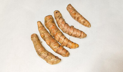 Ginger isolated white background