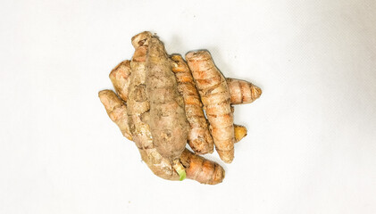 Ginger isolated white background