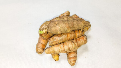 Ginger isolated white background