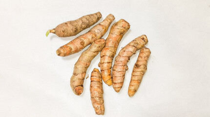 Ginger isolated white background
