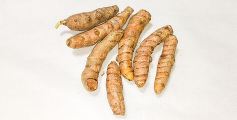 Ginger isolated white background