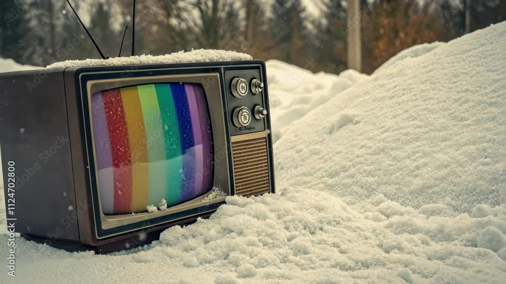 Poster static noise the television screen is filled with a thick layer of snowlike static with occasional b