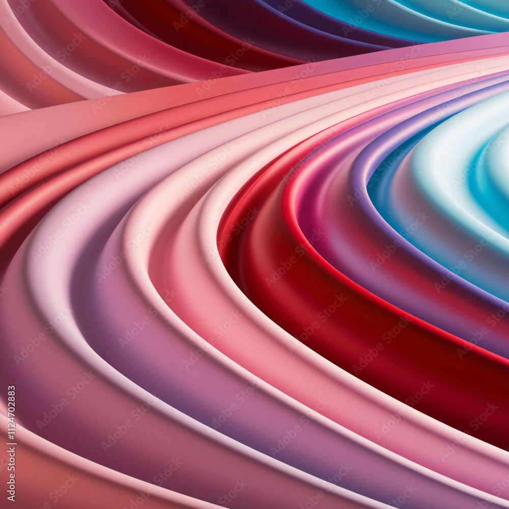 Poster swirling colors create a mesmerizing abstract pattern in shades of pink and red