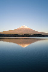 Mt. Fuji with a nice red sunset