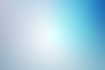 Abstract background of light blue shades with glare and bokeh effect.