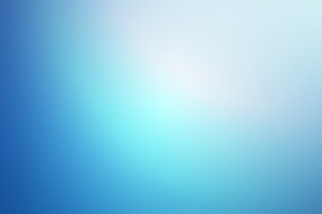 Abstract background of light blue shades with glare and bokeh effect.