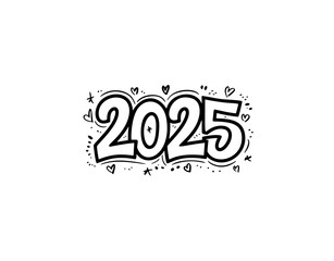 2025 logo design element with creative modern concept vector idea

