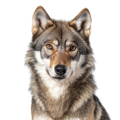 Fototapeta premium Majestic Wolf Portrait, Wild Animal Closeup | Wildlife Photography