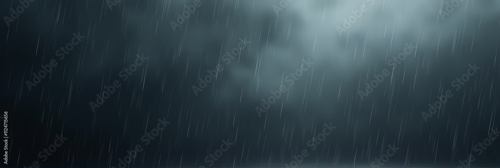 Poster Rainy weather effect with dark grey background for creating overlays in graphic design projects._00001_