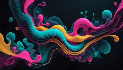 Surreal Fluid Abstract Artwork