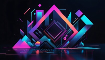 background with glowing lights