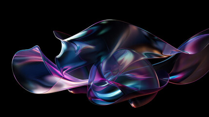 Obraz premium 3d abstract background of glass waves