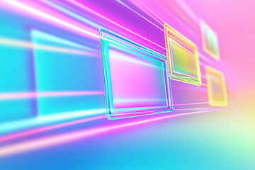 Embracing 90s nostalgia with vibrant neon web aesthetics and retro technology