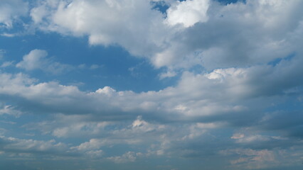Thunderstorm front. Wet climate and weather forecast. Rain clouds moving in sky before raining. Timelapse.