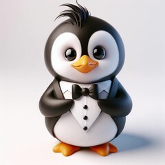 Fototapeta premium Penguin boss
