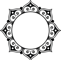 Beautiful flower art and mandala vector design
