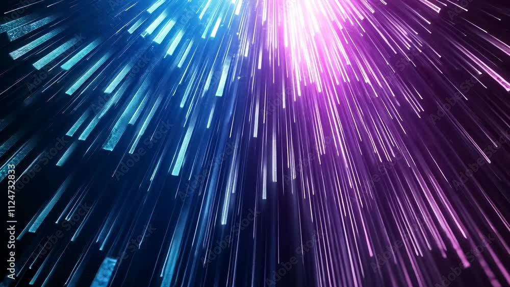 Poster dynamic colorful light beams creating a futuristic abstract background for design projects
