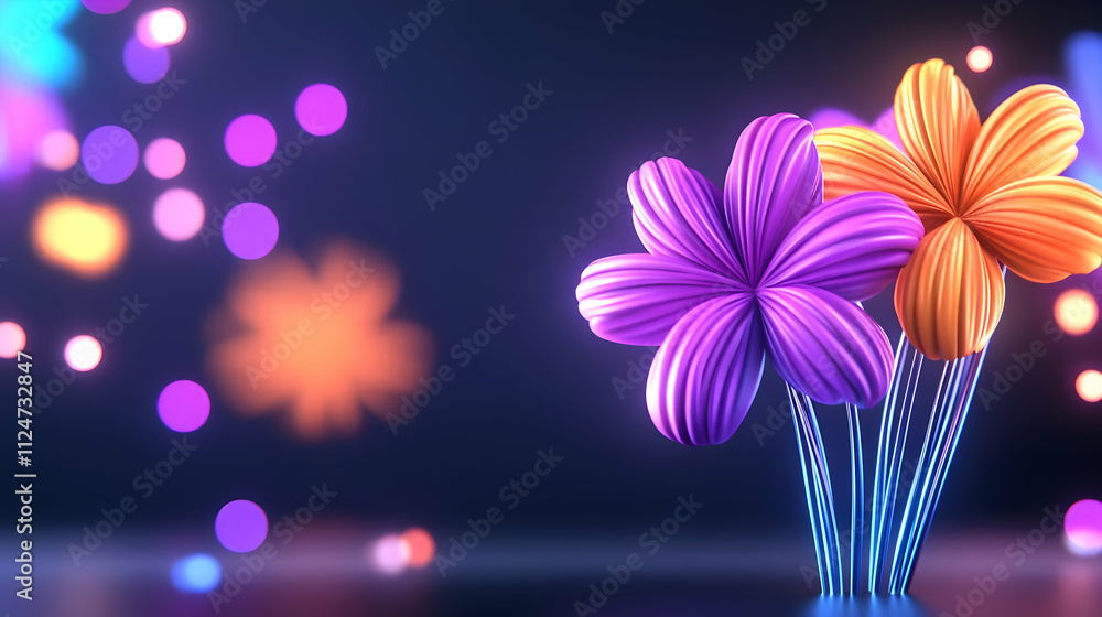 Fototapete new year card for the year 2025 with beautiful background. a happy new year is in the center of atte