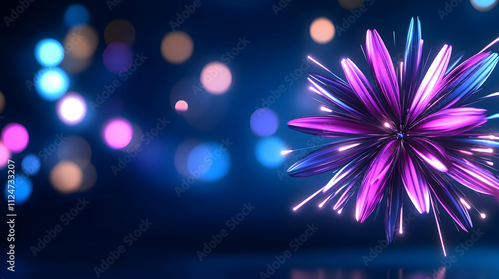 Fototapete new year card for the year 2025 with beautiful background. a happy new year is in the center of atte