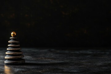 Obraz premium stack of stones on the beach