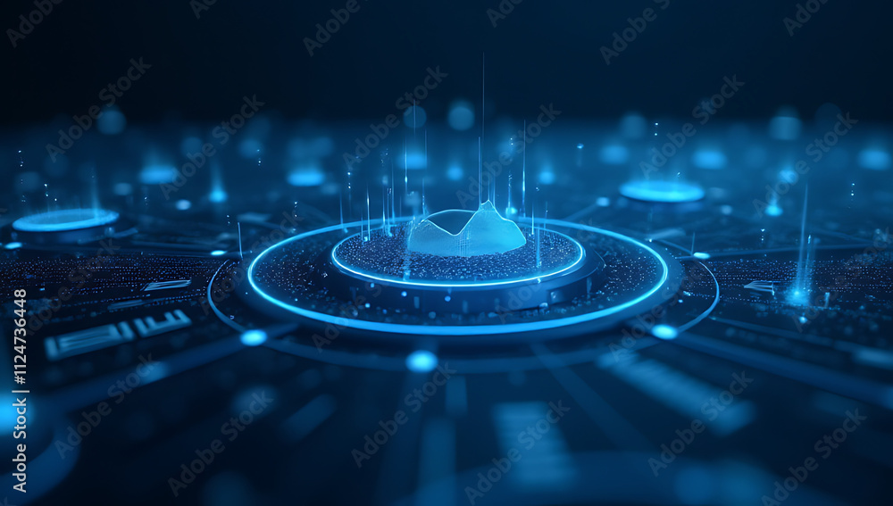 Poster a 3d rendering of a network connection features big data, internet communication, and technology in 