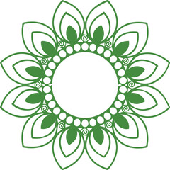 Beautiful flower art and mandala vector design