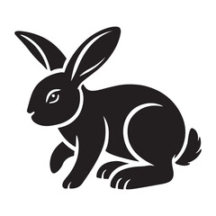 High-Quality Rabbit Silhouette Vector Files.