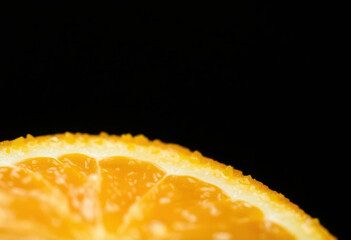Close-Up Of Fresh Orange Peel With Detailed Texture