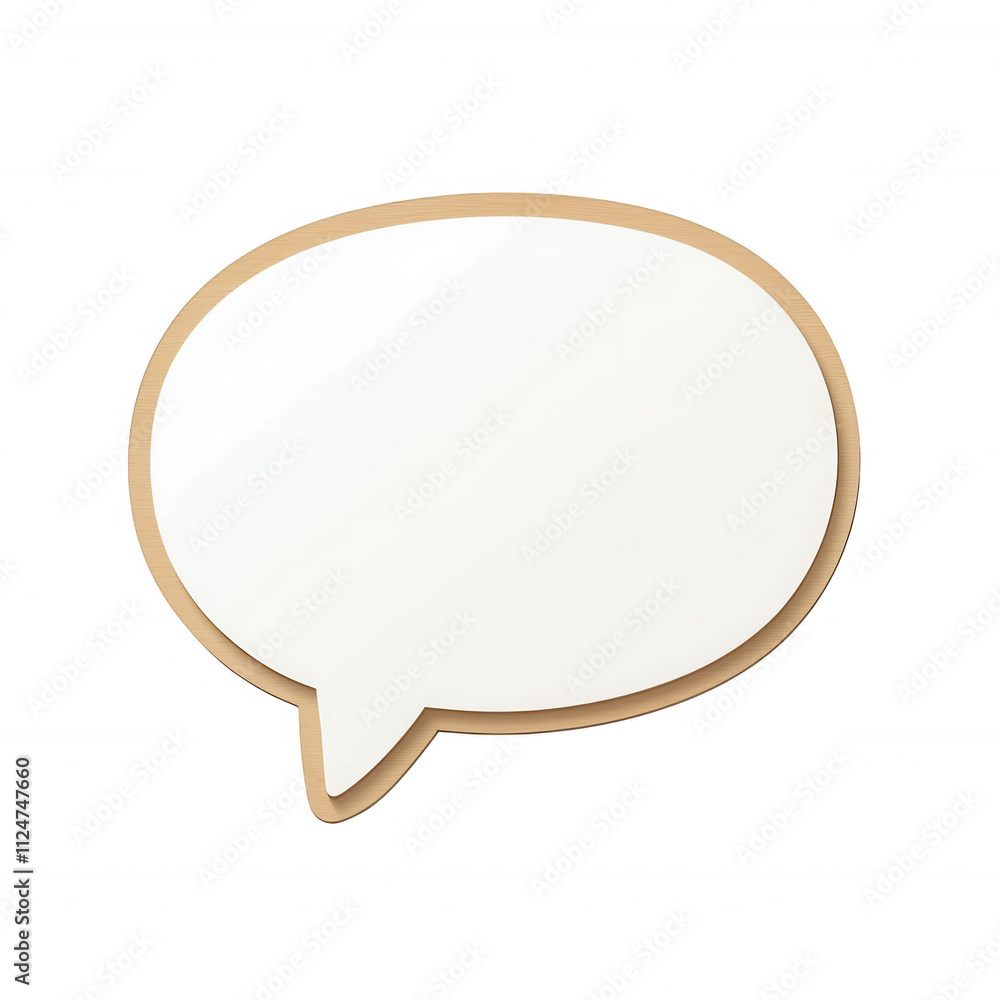 Poster a blank speech bubble design for text or messages, ideal for creative projects., isolated on a trans