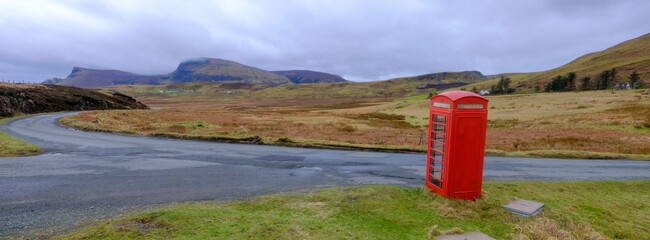 Lonely telephone box at Shulista, Isle of Skye © Julian Gazzard