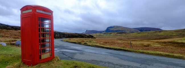 Lonely telephone box at Shulista, Isle of Skye © Julian Gazzard