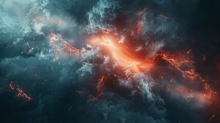 A close-up of minimal abstract art background with light, Ai Generative.