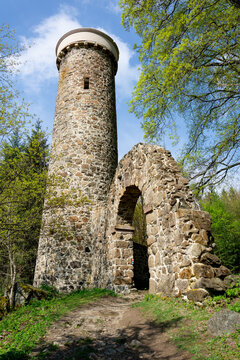 Marianske Lazne (Marienbad) - Hamelika (Panorama) lookout tower in the forest near spa center - Czech Republic, Europe