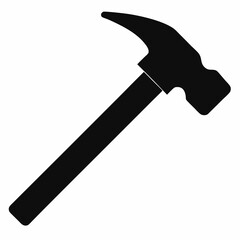 Minimalist Black Silhouette Wrench Vector Design