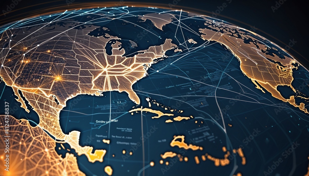 Aufkleber interconnected business: exploring global networks and communication