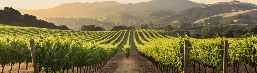 Tranquil Vineyard Landscape