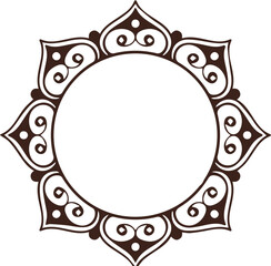 Beautiful flower art and mandala vector design
