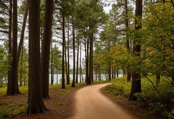 Fototapeta premium road in the woods