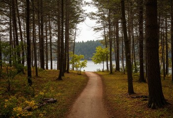 Obraz premium path in the woods
