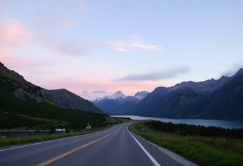Fototapeta premium road in mountains