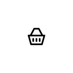 Black Shop basket icon, Shopping basket icon, Basket Symbol. Shopping sign.for mobile concept and web design. vector illustration on white background