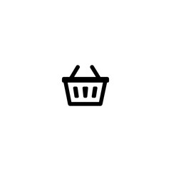 Black Shop basket icon, Shopping basket icon, Basket Symbol. Shopping sign.for mobile concept and web design. vector illustration on white background