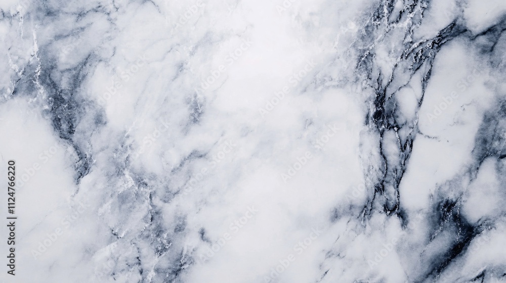 Poster blue marble stone pattern showing natural veins creating abstract shapes